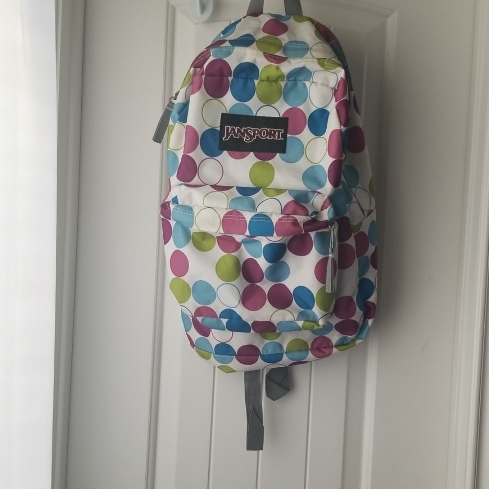 JANSPORT Super Break Polka Dot Backpack School Bag